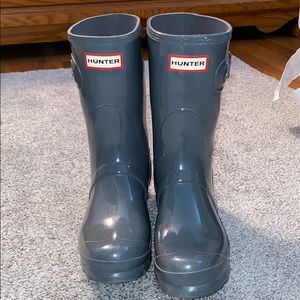 Short Gray Hunter Boots